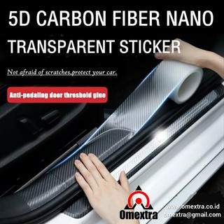 Transparan 5D Carbon Fiber Nano Sticker Stiker Anti Gores 5D Tranparan 5D TRANSPARAN CORAK TRANSPARA