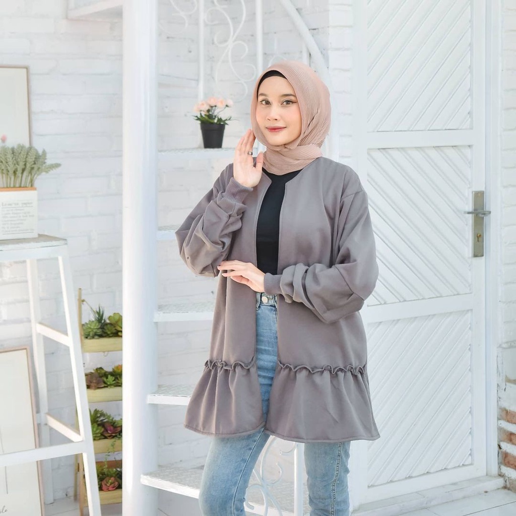 Azura Outher Atasan Wanita Gaya Terbaru Bahan Fleece