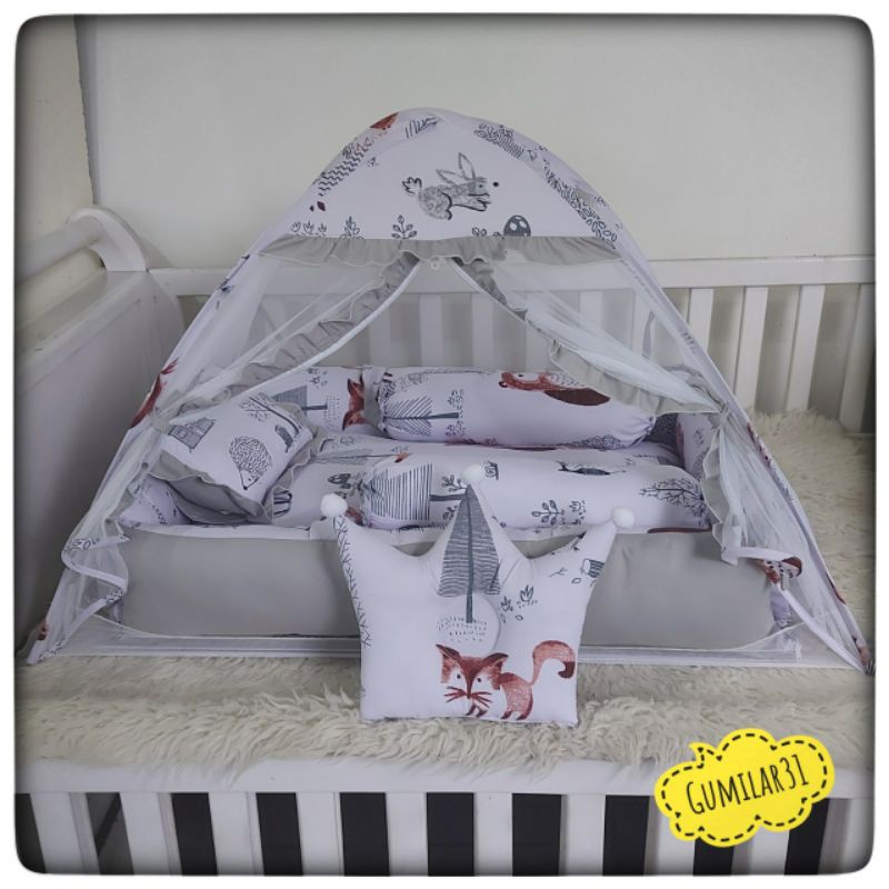 baby nest bayi - kelambu tidur - kasur bayi set - matras tidur - bantal guling bantal peyang
