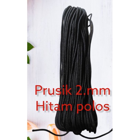 tali prusik 2.mm hitam polos