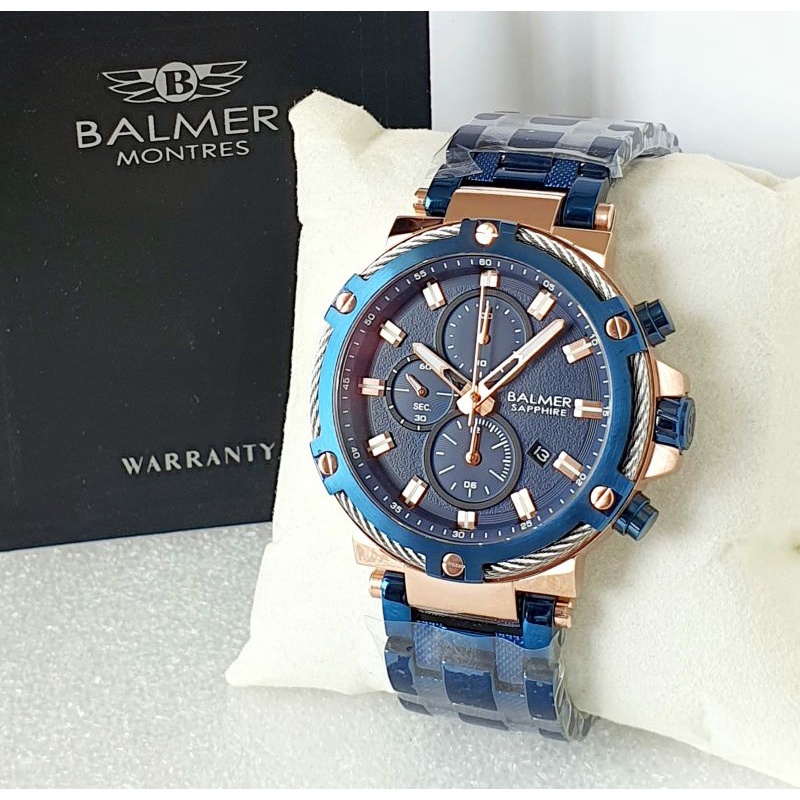 Jam Tangan Pria BALMER 8153 D4.5cm Shapphire Original