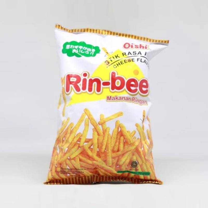 

OISHI Rinbee Snack Stik Rin Bee Keju Pack 60gr