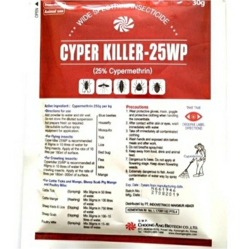 Cyperkiller 25wp 30 gr
