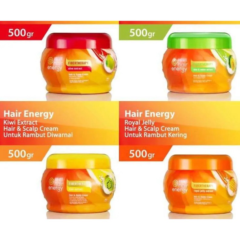 Makarizo Hair Energy Fibertherapy Hair &amp; Scalp Creambath 500 gr