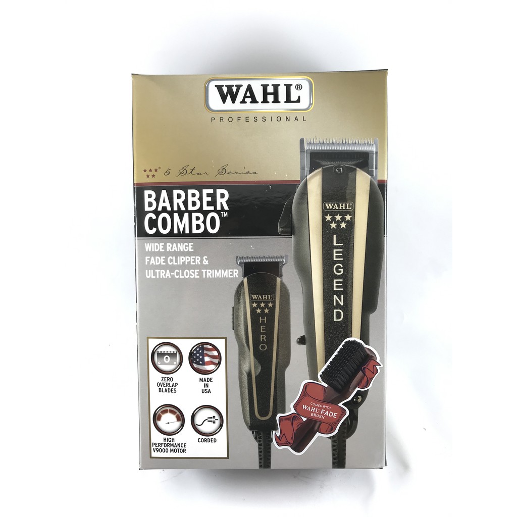 WAHL BARBER COMBO 5 STAR SERIES WAHL LEGEND + WAHL HERO ORIGINAL USA