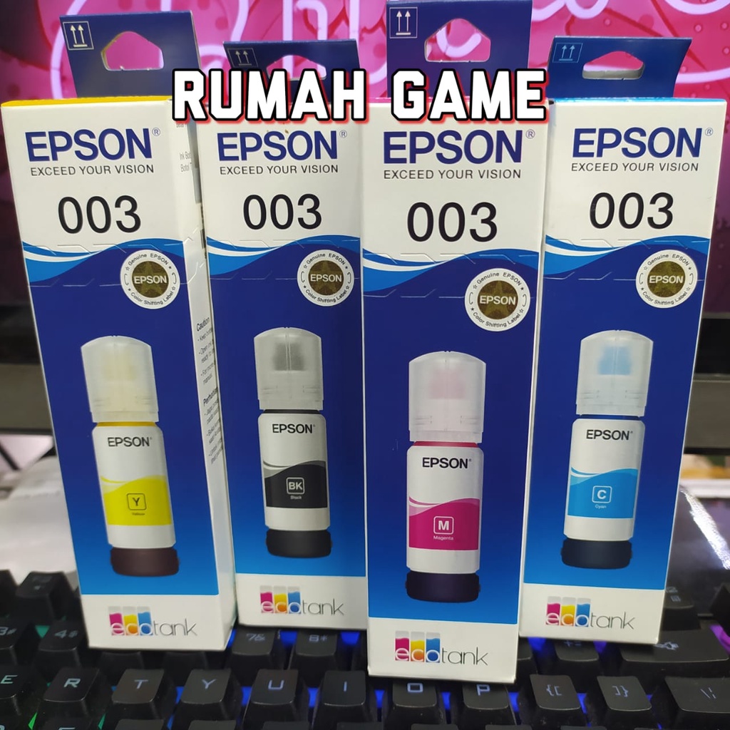 Jual Tinta Epson 003 100 Original Epson L1110 L3110 L3150 L5190 Warna Bkcmy Indonesia 2024