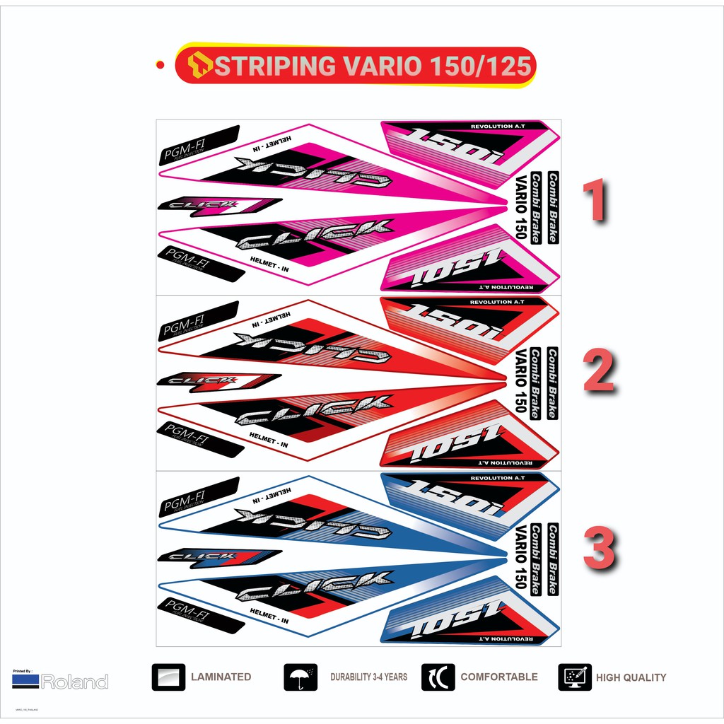 Striping vario 125 150 thailook click