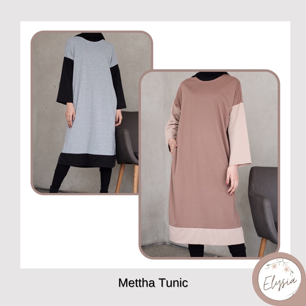 Mettha Mix Colour Tunic - Atasan Wanita Tunik