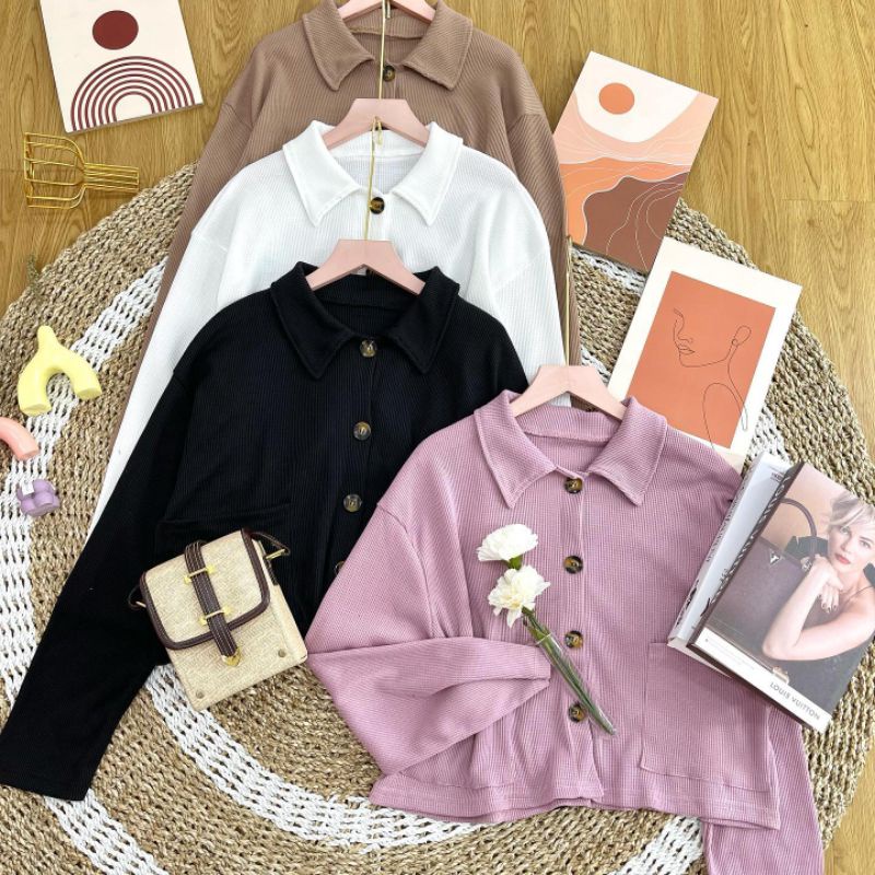 Eno Button Crop Outer