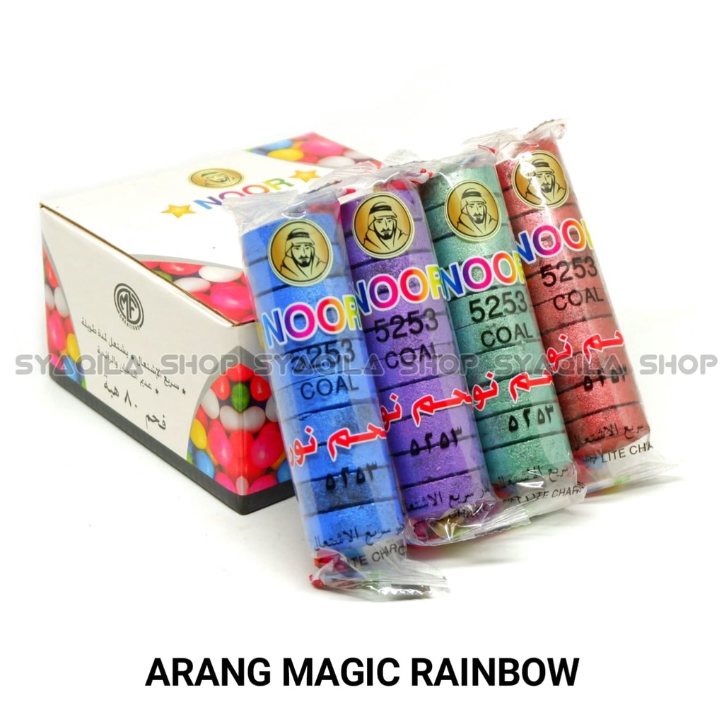 Arang Magic Rainbow Areng Mejik Warna Warni Bara Dupa Bukhur Buhur