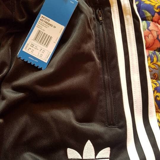 SPECIAL adidas original Trackpant Firebird Black White bnwt LIMITED