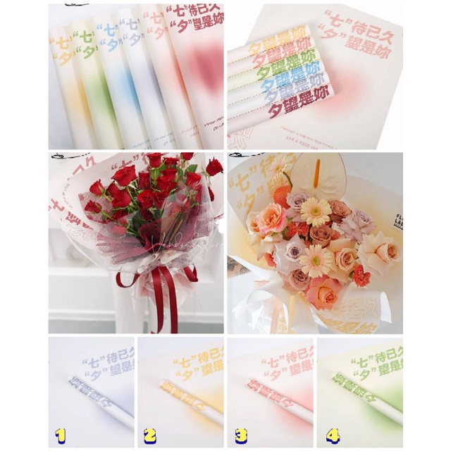 

FREE PACKING Flower Wrapping Paper Lembaran Kertas Buket Pembungkus Bunga