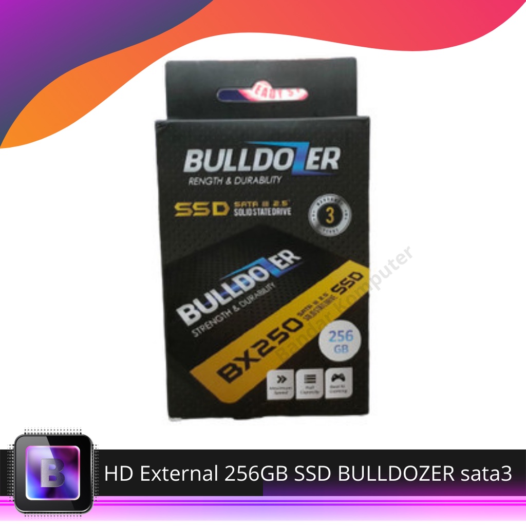 SSD BULLDOZER HARD DISK EXTERNAL 256GB HARDDISK EKSTERNAL SSD SATA3
