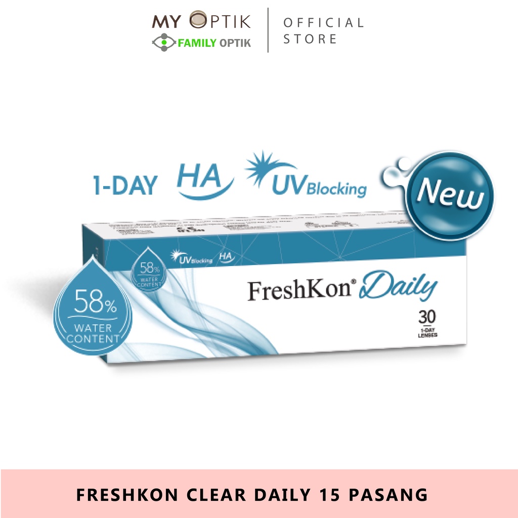 Freshkon Daily Clear 30 pcs softlens bening harian