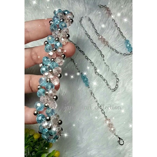 STRAP MASKER KRISTAL KONEKTOR MASKER HIJAB KRISTAL CONNECTOR MASKER CRYSTAL