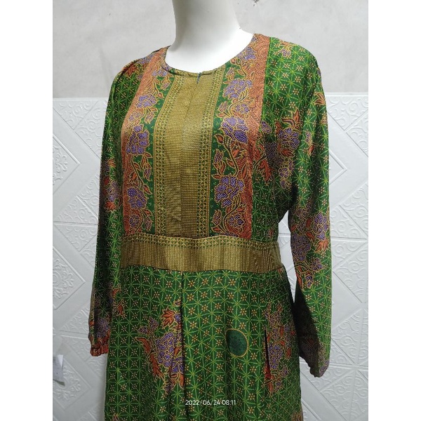 GARANSI gamis muslimat NU//baju gamis muslimat NU warna terbaru// gamis batik muslimat NU model