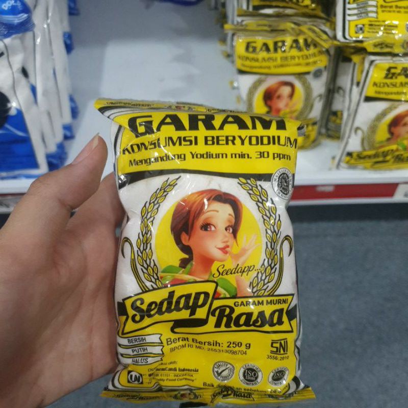 

Garam Konsumsi Beryodium 250gr Garam Murni Sedap Rasa