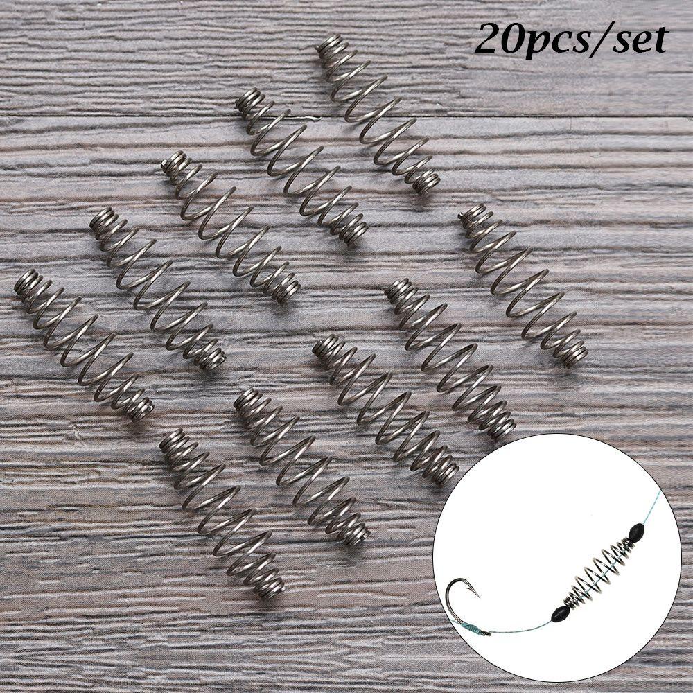 Suyo 20pcs Memancing Spring Feeder Cage Hot Olive Carp S M L Carp Fishing Tackle