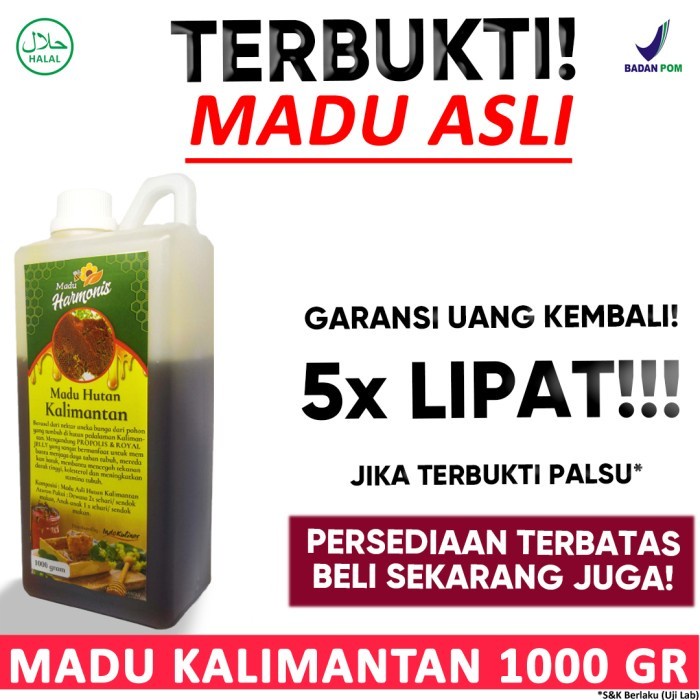 

Harmonis Madu Kalimantan 1Kg 1000Gr ASLI By Indokuliner