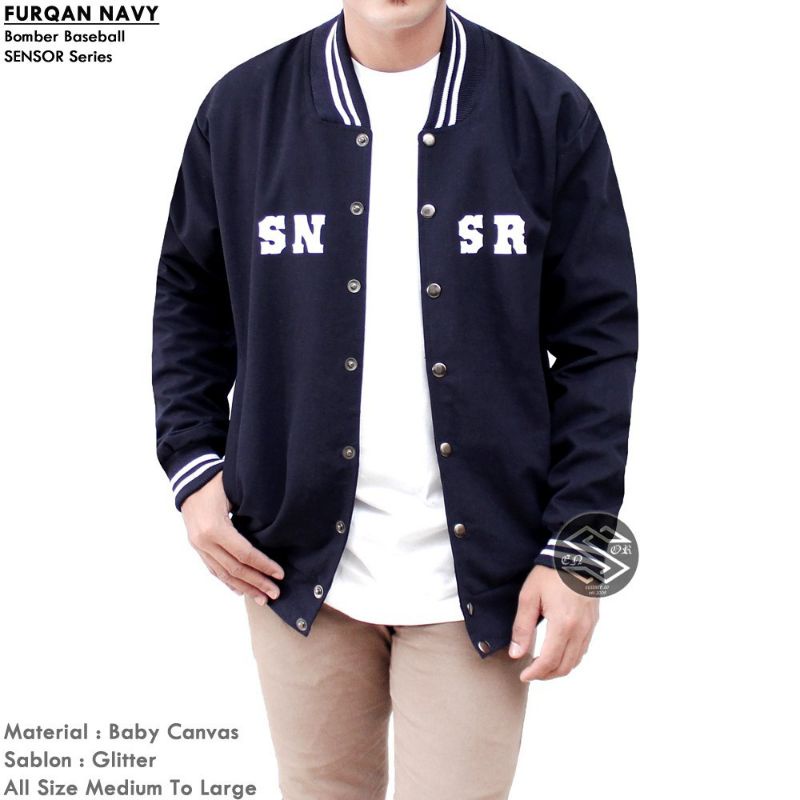 Myumiwshop jacket sensor snsr jaket canvas furqon bomber baseball