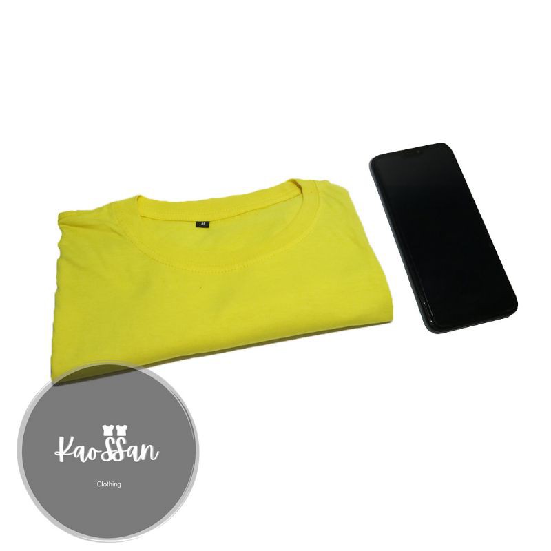 Kaos Polos Kuning