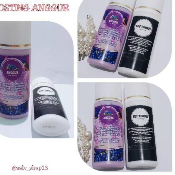 Stok terbatas.. [ COD] ORIGINAL HB EXTRA WHITENING ANGGUR DOSIS TINGGI PEMUTIH BADAN AMAN 100% | Da