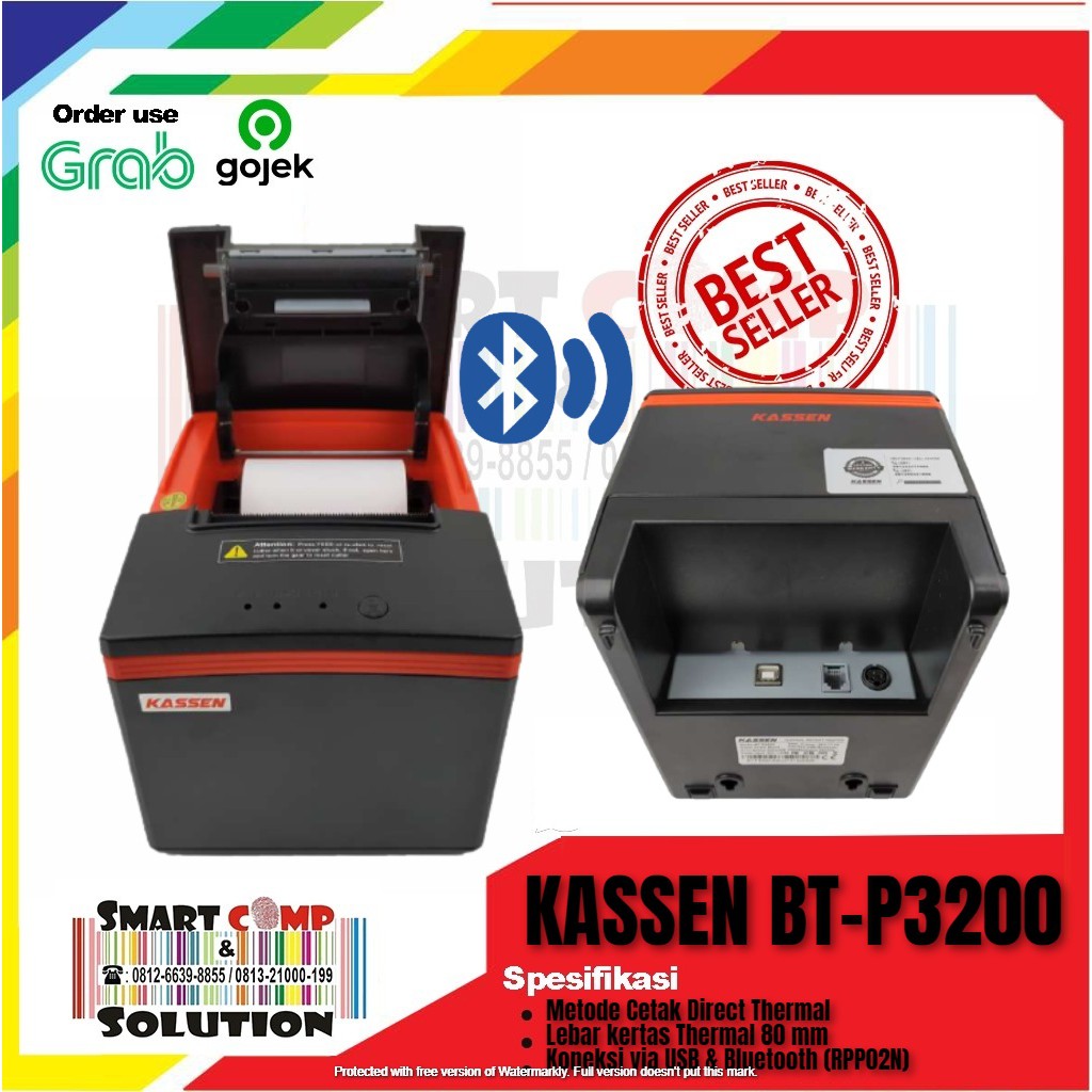 Printer kasir Thermal KASSEN BT-P3200 / BTP3200 80MM AutoCutter