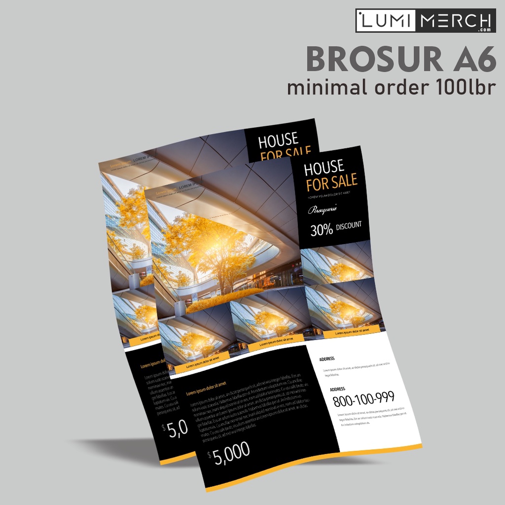 

Cetak Brosur A6 / Cetak Flyer A6 / Leaflet A6 - Art Paper 150 Gram