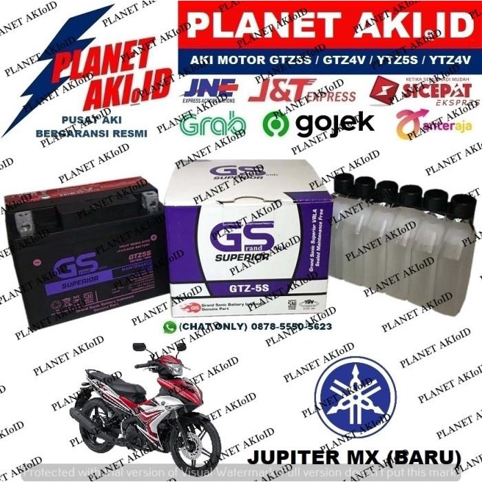 Jual Aki Motor Yamaha New Jupiter MX 135 GTZ5S GS Y Accu Kering MF