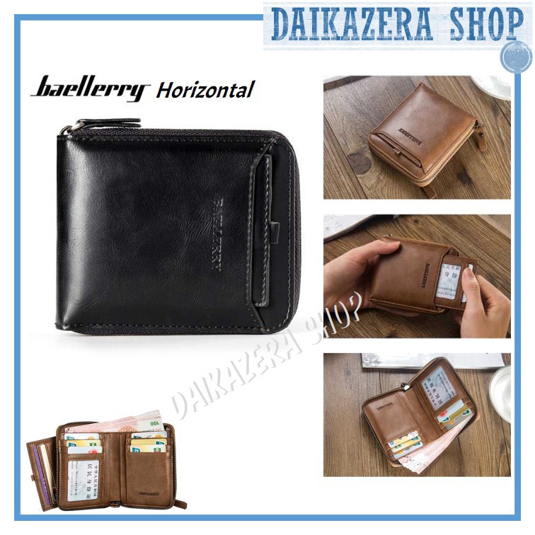 Dompet Pria Resleting Vertical &amp; Horizontal - Baellerry