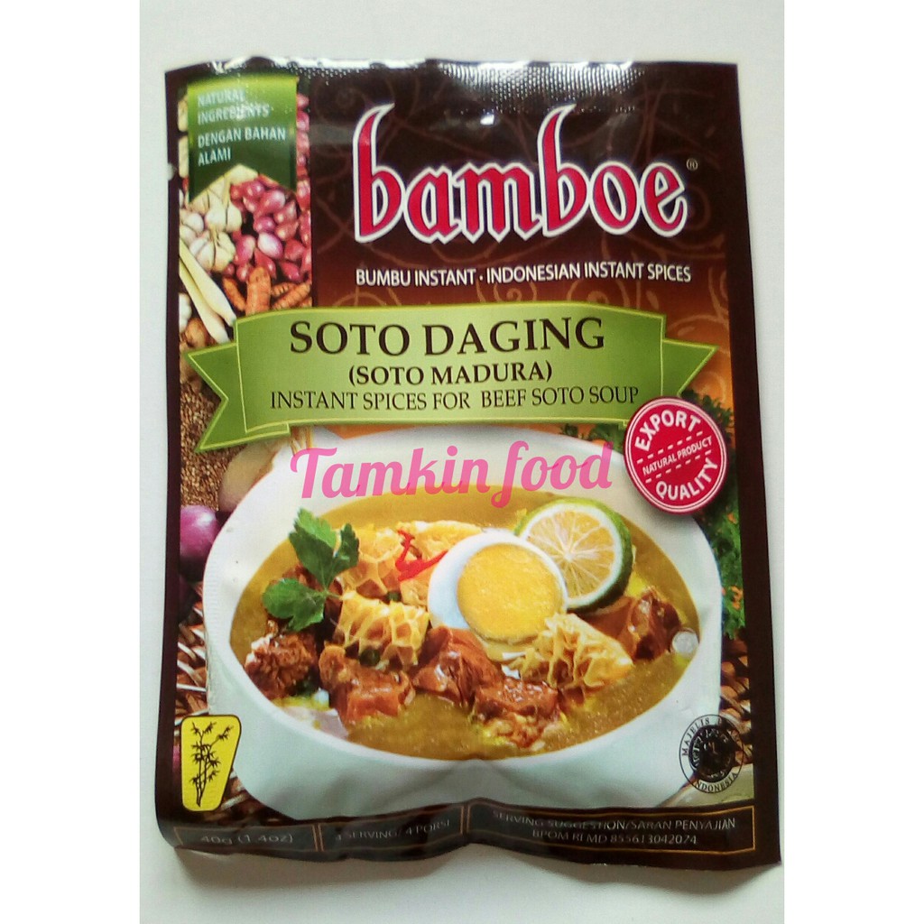 

Bumbu Soto Daging Sapi Madura Bening - Santan Solo Betawi Kuah Bamboe