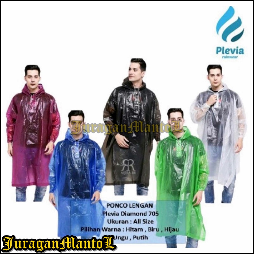 Juragan Mantol / Jas Hujan Plevia Ponco Lengan Diamond / Jas Hujan Pria / Jas Hujan Wanita / Jas Huj