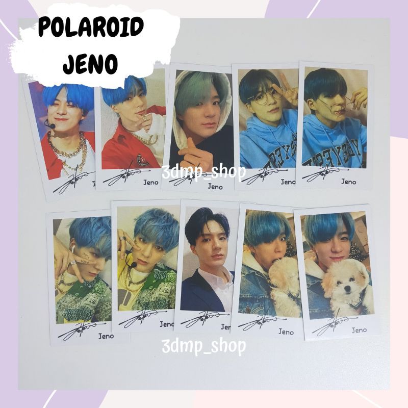 [10 lembar] Polaroid Jaemin Jisung Renjun Jeno Haechan Chenle Mark NCT Dream Kpop