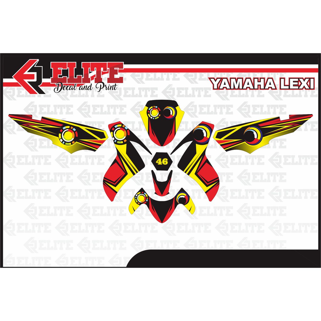 Decal Yamaha  Lexi  Yamaha  Otomotif