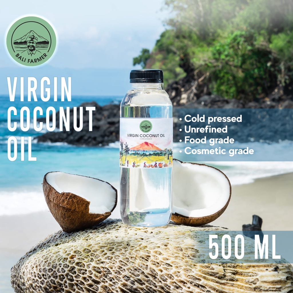 

VCO Virgin Coconut Oil Minyak Kelapa Murni 500ml Bali Farmer