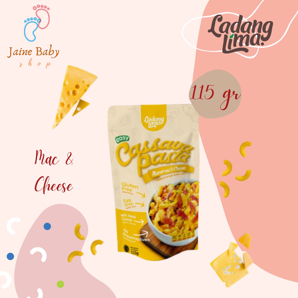 

Ladang Lima Cassava Pasta Macaroni & Cheese 115 gr