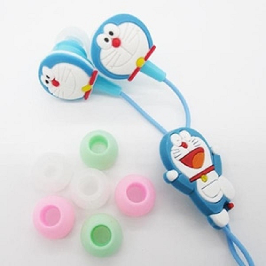 HEADSET / HANDSFREE KARAKTER DORAEMON &amp; HELLO KITTY / EARPHONE ANDROID