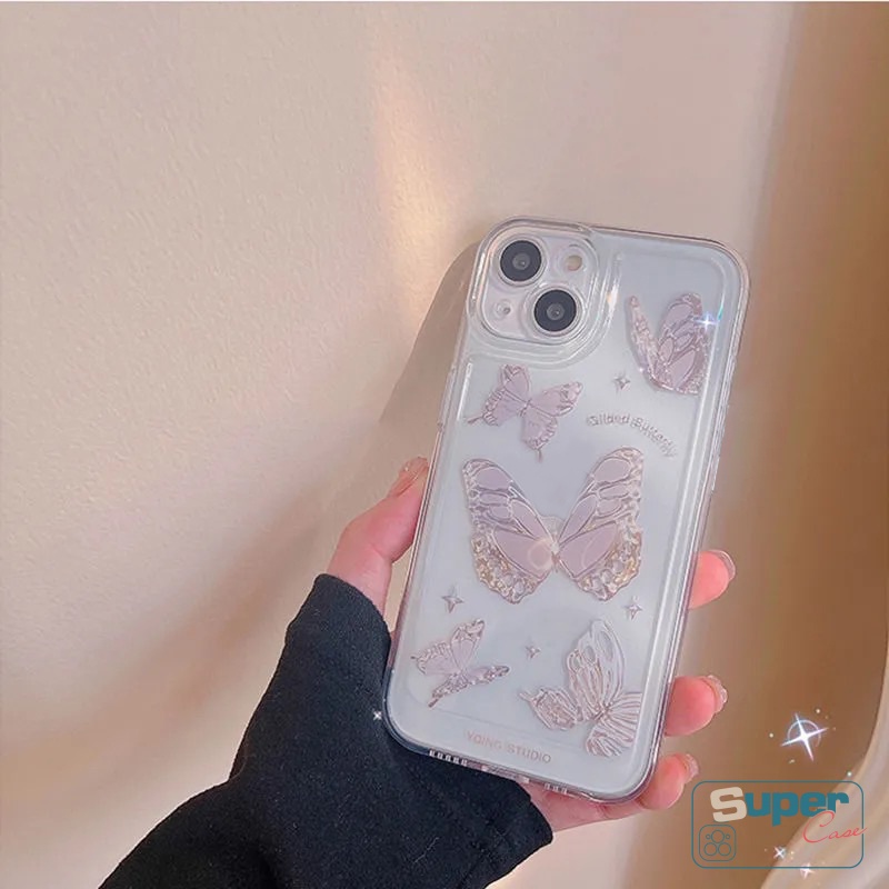 Butterfly Clear Case Realme C35 C55 C11 C25Y C33 C30 C25 C15 C20 C25s C12 C21Y 8i 8 C31 C20A C21 C3 6i 5 8pro 9i 9 10 Pro Plus 5s Ins Fantasy Angel Eyes Soft TPU Cover Pelindung