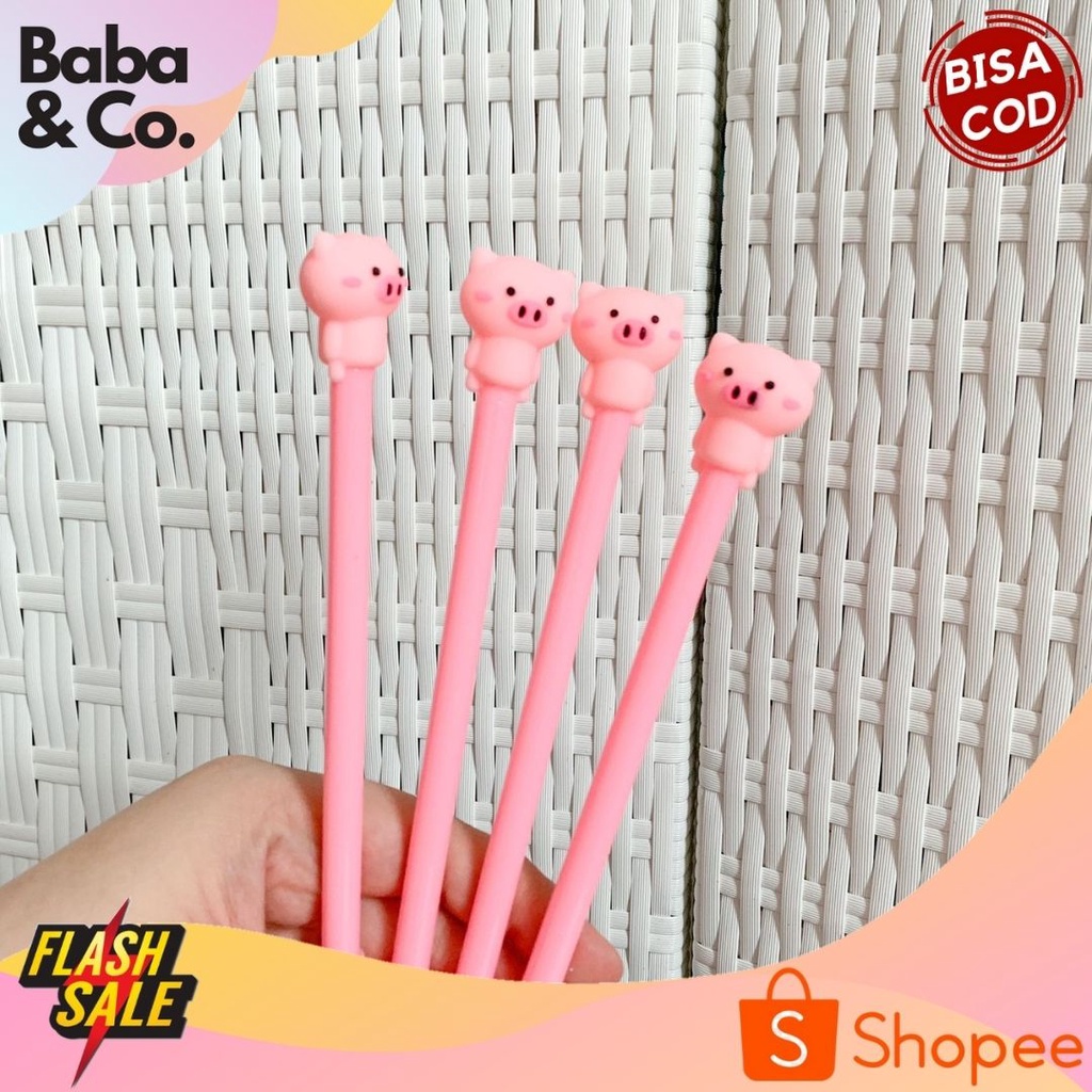 

PEN GEL CUTE PIG PULPEN BABI LUCU PENA MURAH UNIK ALAT TULIS SEKOLAH KANTOR ATK MURAH BISA COD