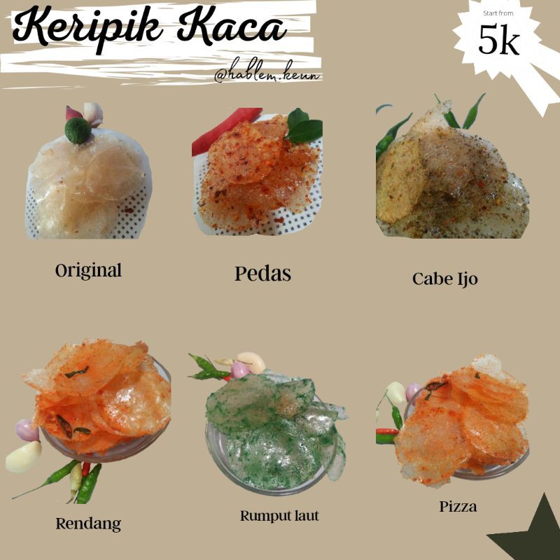 

Kripca/Pikca/Keripik Beling Hablem 50gr