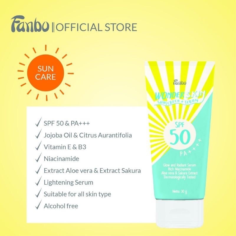 FANBO Wonder Skin Sunscreen + Serum