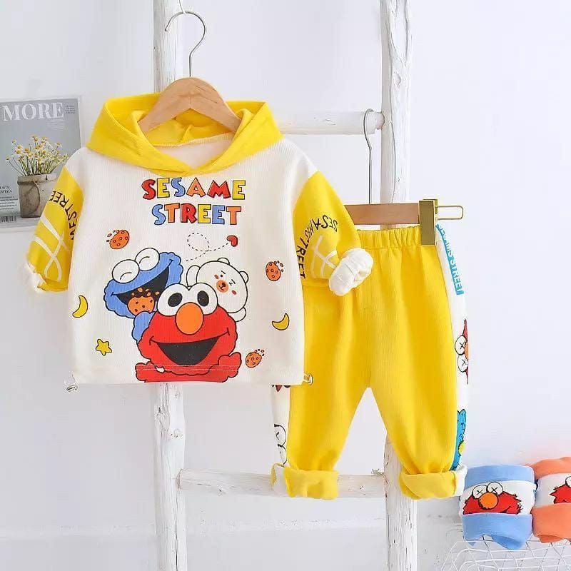 set sesame street kids (hv) / stelan anak cowok