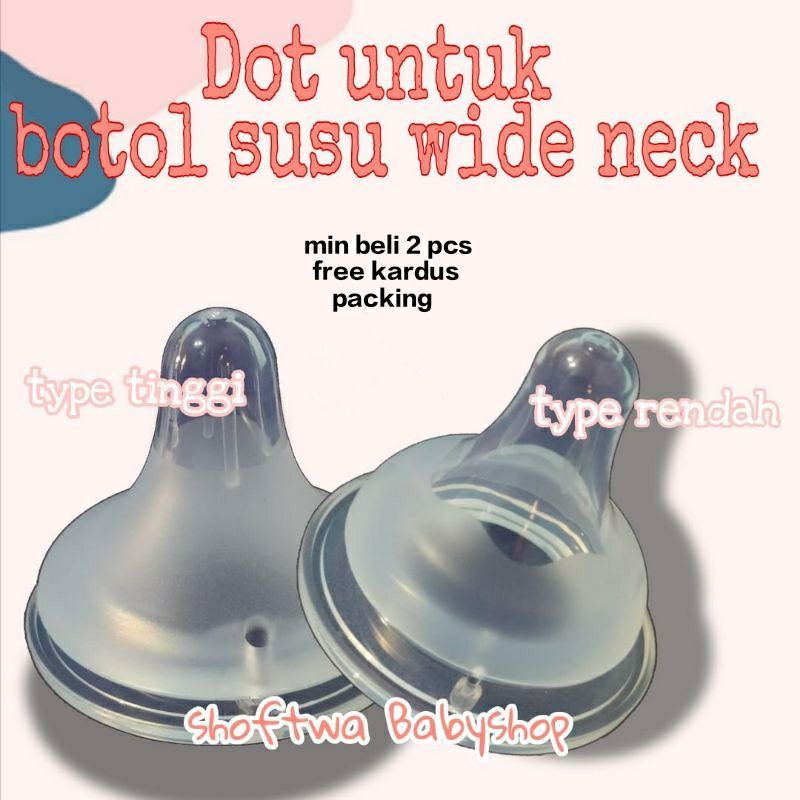 PENGGANTI DOT PIGEON DOT WIDE NECK NIPPLE PERISTALTIC PLUS COCOK UNTUK BOTOL PIGEON