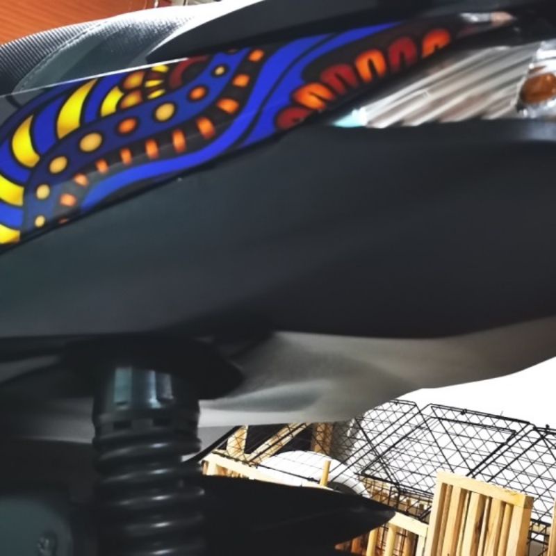 SPAKBOR UNDERTAIL BEAT 2022 LED CBS ISS STREET DELUXE AKSESORIS CUSTOM
