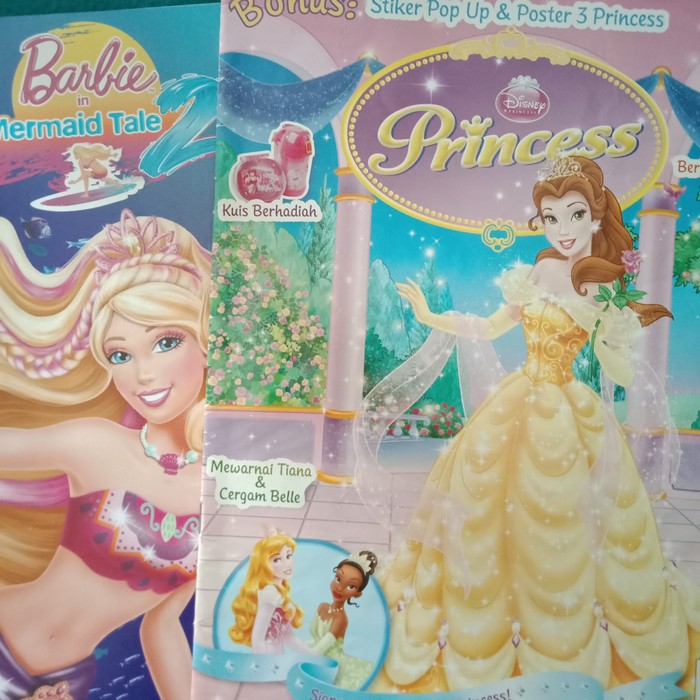 BARBIE IN MERMAID TALE & MAJALAH PRINCESS DISNEY