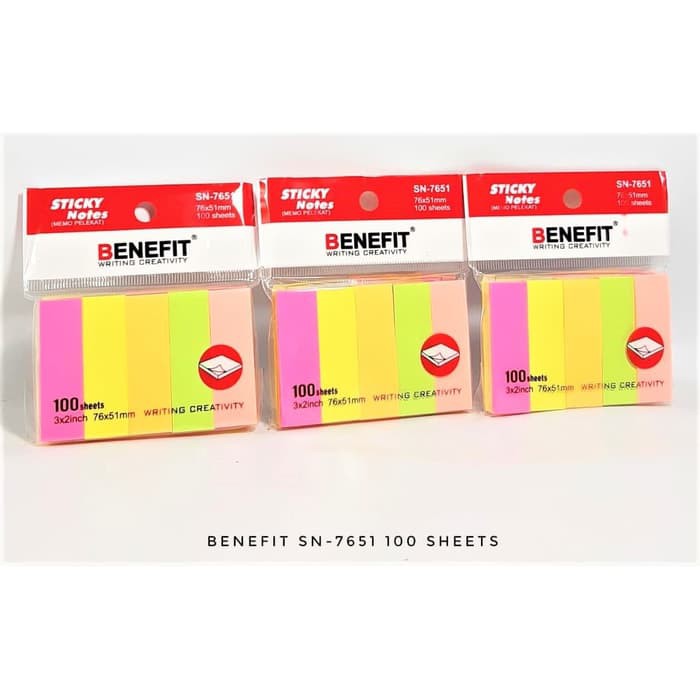

Promo STICKY NOTES MEMO POST IT PEMBATAS BUKU HALAMAN PAGE MARKER WARNA 5 Murah