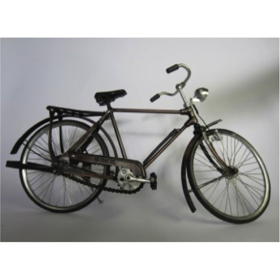 Miniatur Sepeda Ontel Cowok Khas Kotagede Yogyakarta