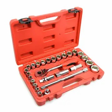 Set Kunci Sok Shock Lengkap Jetech Sq1/2 Inci 8-32 Mm Lengkap Original