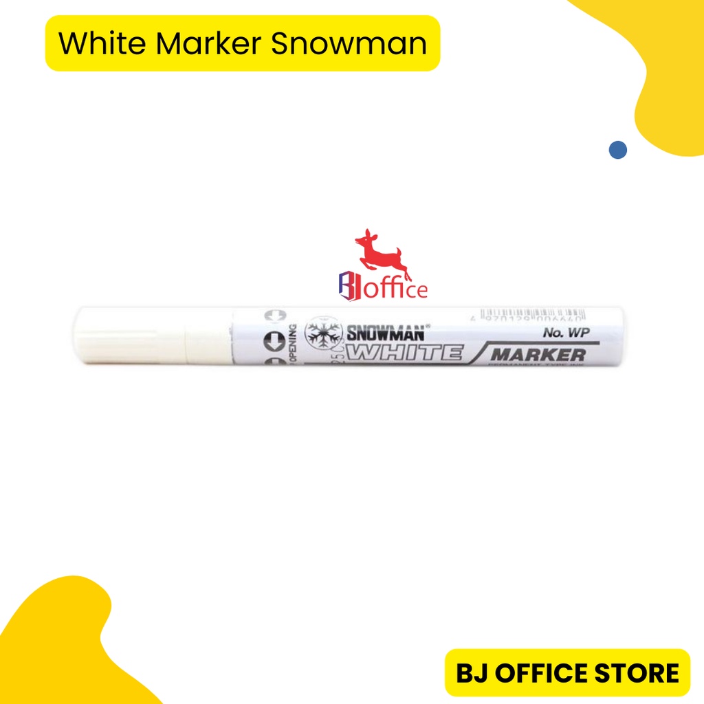 

Snowman Paint Marker White Per Pcs