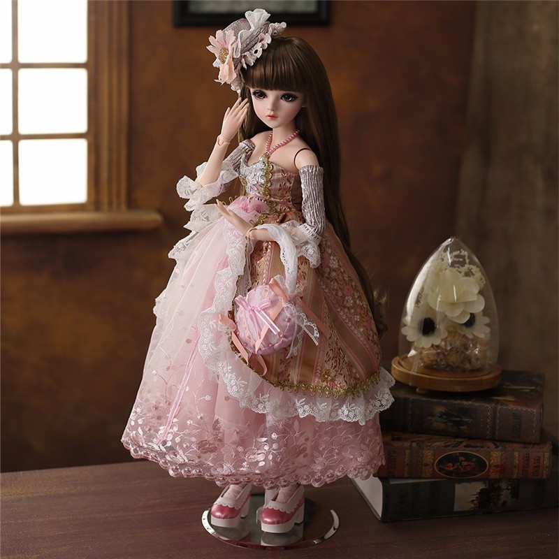 Boneka Barbie 60CM actualización 18 juntas movibles 1/3 BJD ojos de muñeca cambiables silicona